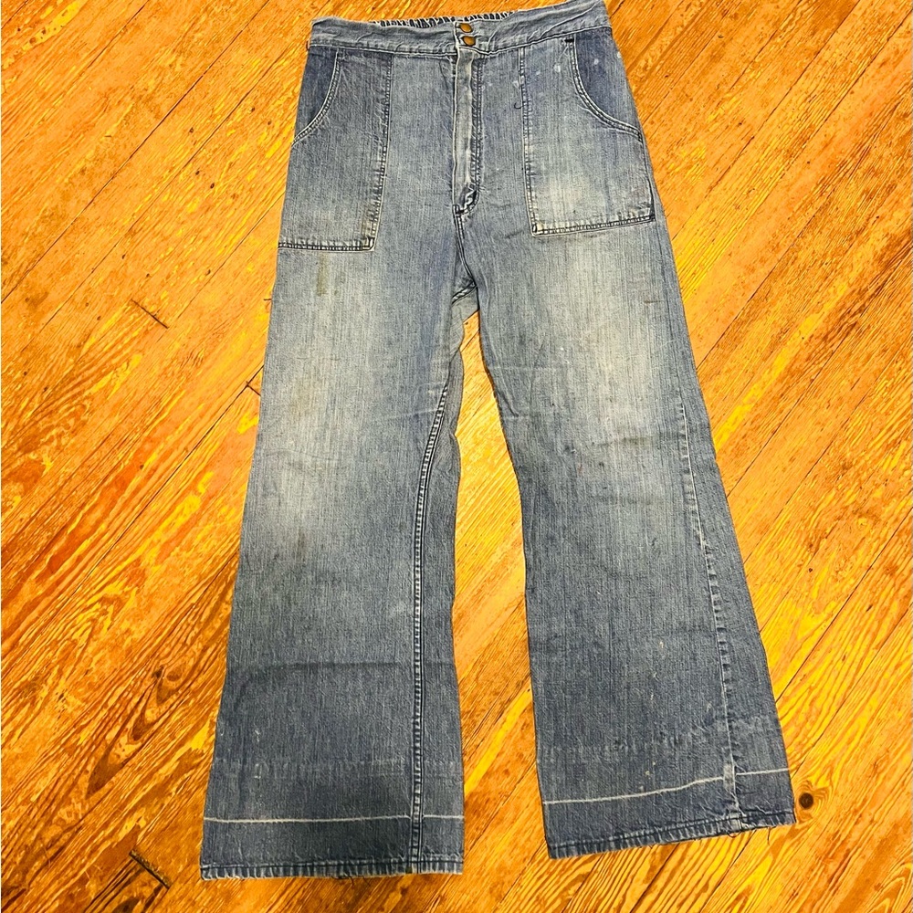 Vintage Wrangler Wide-Leg Denim Jeans 32x 29
